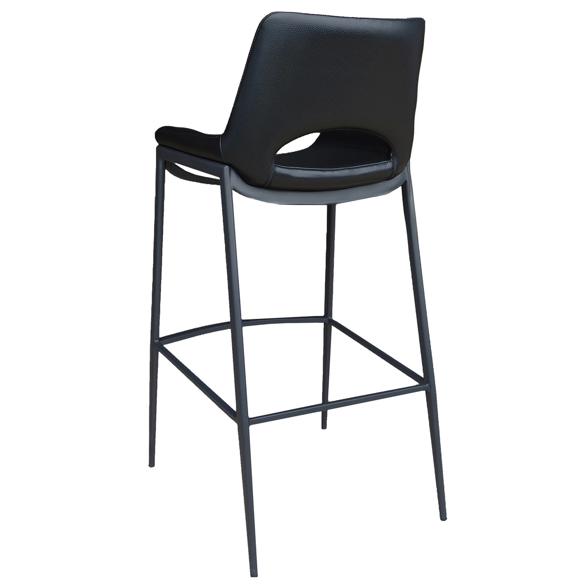 Icona 30" Bar Stool – Black and Black – 3