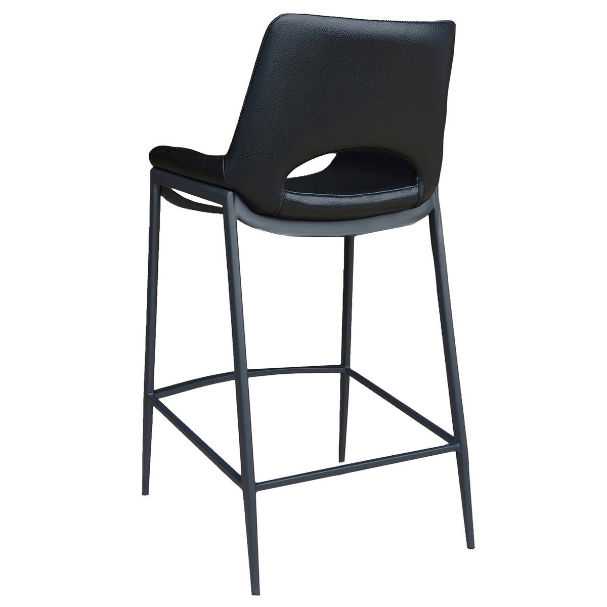 Icona 26" Counter Stool – Black and Black – 3