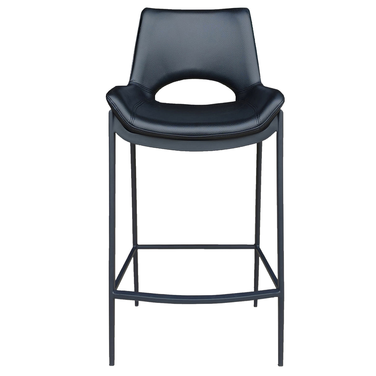 Icona 26" Counter Stool – Black and Black – 5