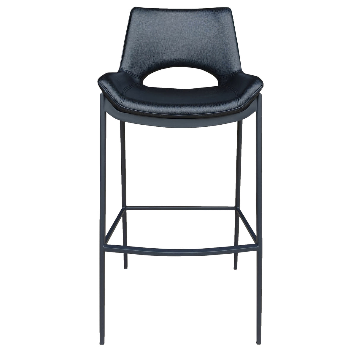 Icona 30" Bar Stool – Black and Black – 5