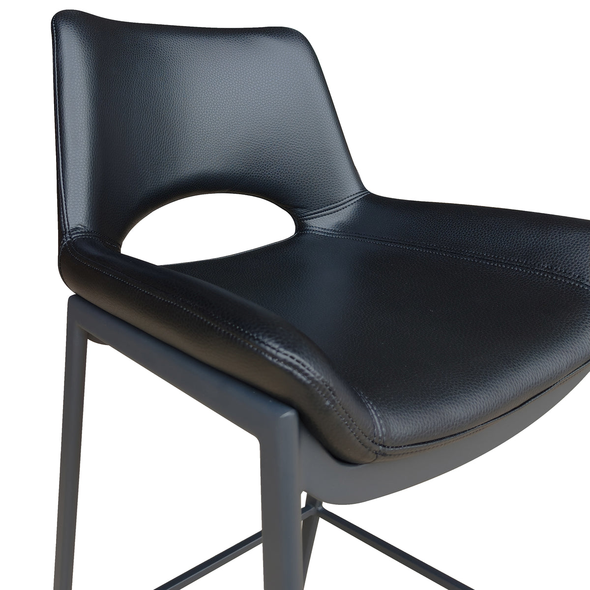 Icona 30" Bar Stool – Black and Black – 7
