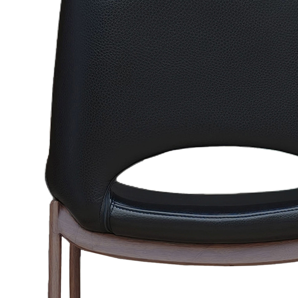 Icona 26" Counter Stool – Black and Walnut – 6