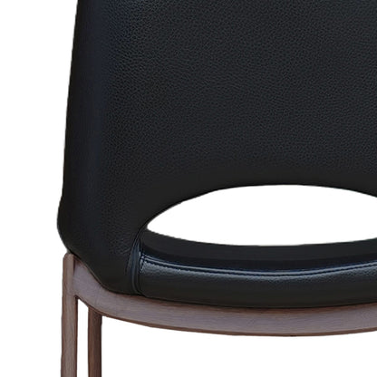 Icona 30" Bar Stool – Black and Walnut – 6