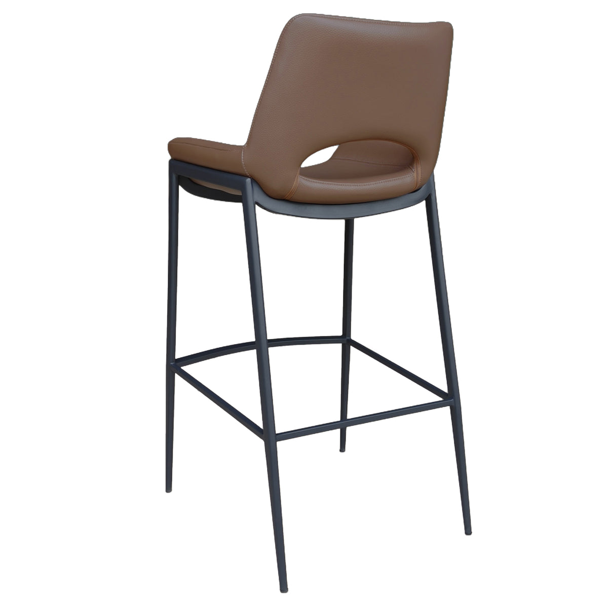 Icona 30" Bar Stool – Saddle and Black – 3