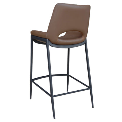 Icona 26" Counter Stool – Saddle and Black – 3
