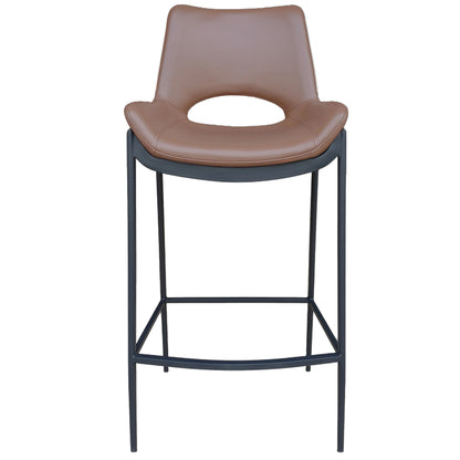 Icona 26" Counter Stool – Saddle and Black – 5