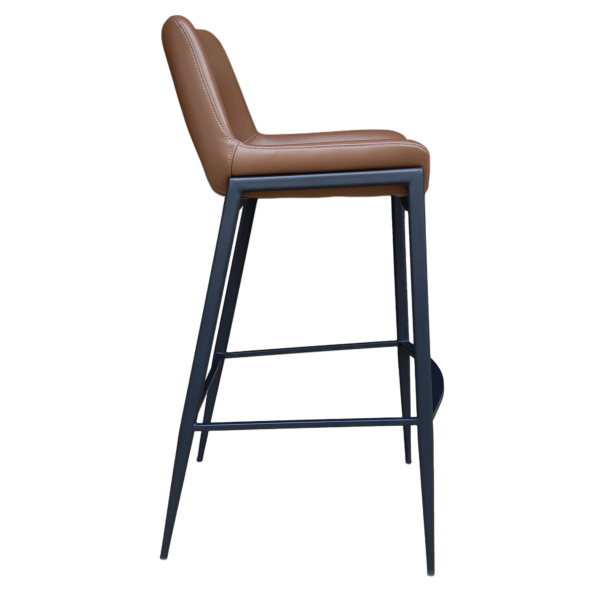 Icona 30" Bar Stool – Saddle and Black – 4