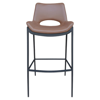 Icona 30" Bar Stool – Saddle and Black – 5