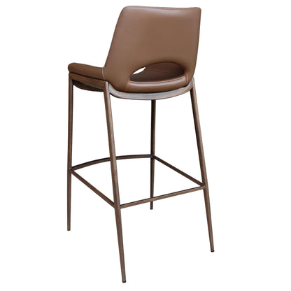 Icona 30" Bar Stool – Saddle and Walnut – 3