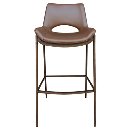 Icona 30" Bar Stool – Saddle and Walnut – 5