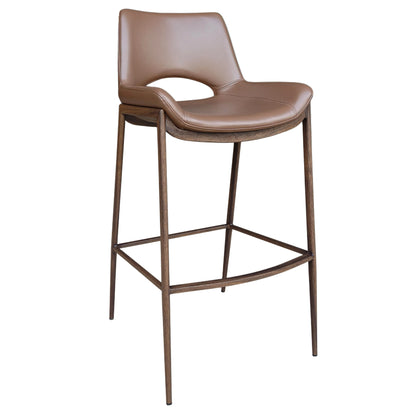 Icona 30" Bar Stool – Saddle and Walnut – 1