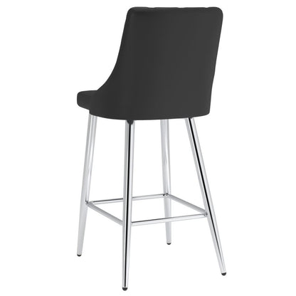 Devo 26" Counter Stool, set of 2, in Black