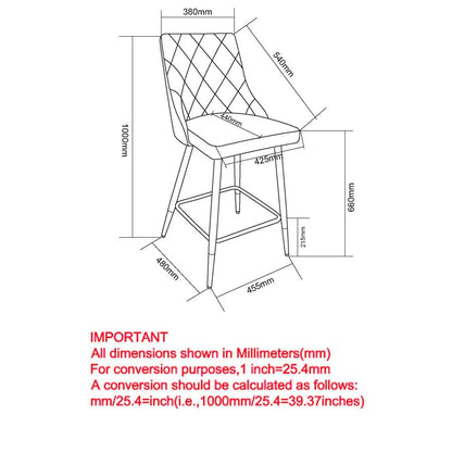 Devo 26" Counter Stool, set of 2, in Light Grey