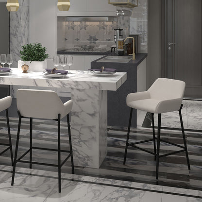 Baily 26" Counter Stool, Set of 2, in Grey and Black