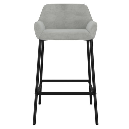 Baily 26" Counter Stool, set of 2, in Grey and Black