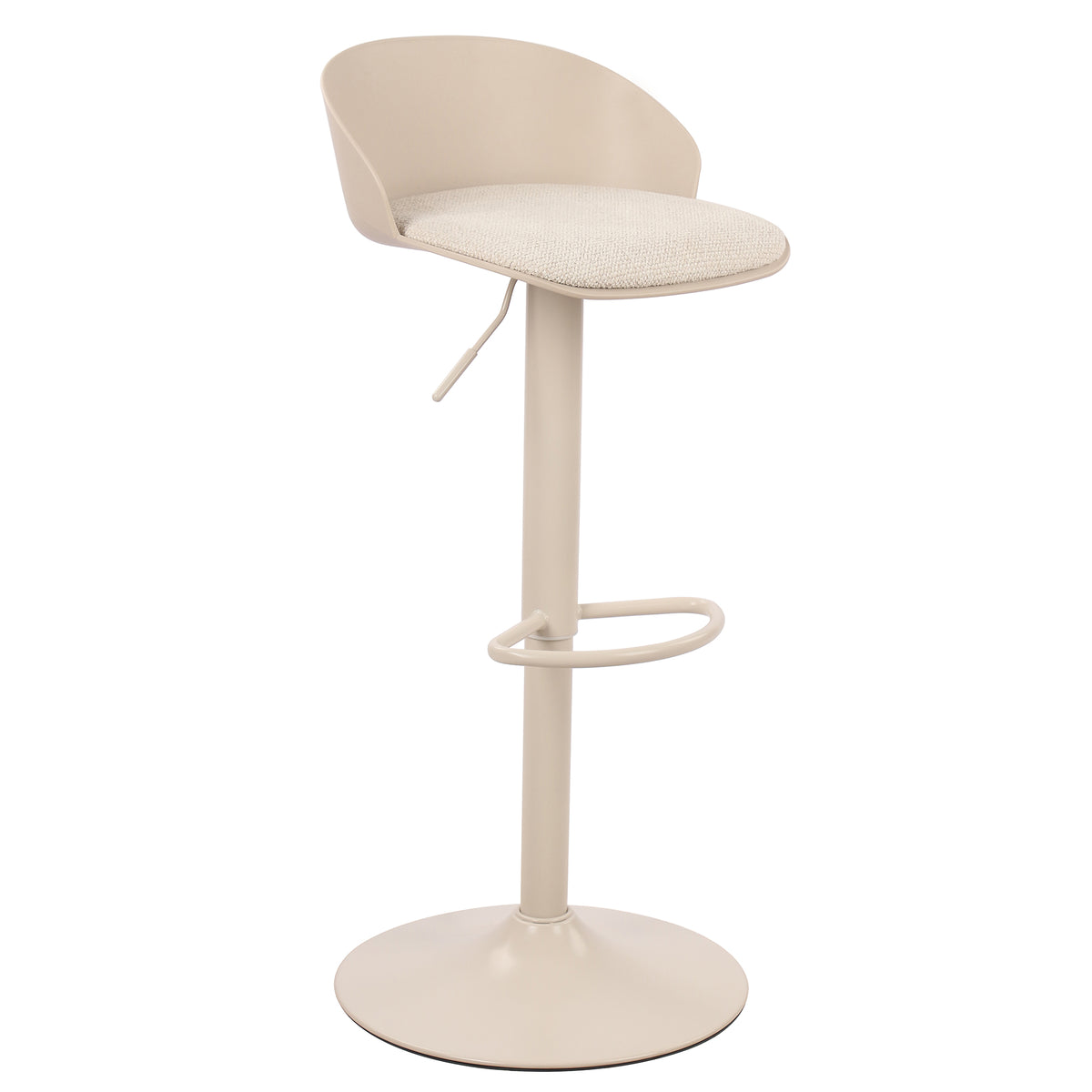 Mabel Adjustable Air-Lift Stool, Set of 2 – Beige – 3