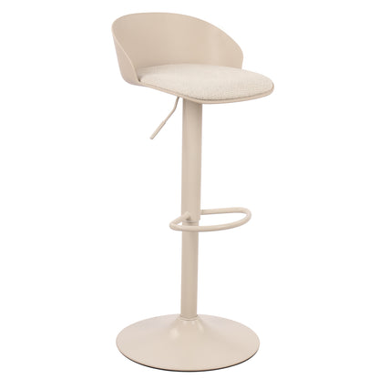 Mabel Adjustable Air-Lift Stool, Set of 2 – Beige – 3