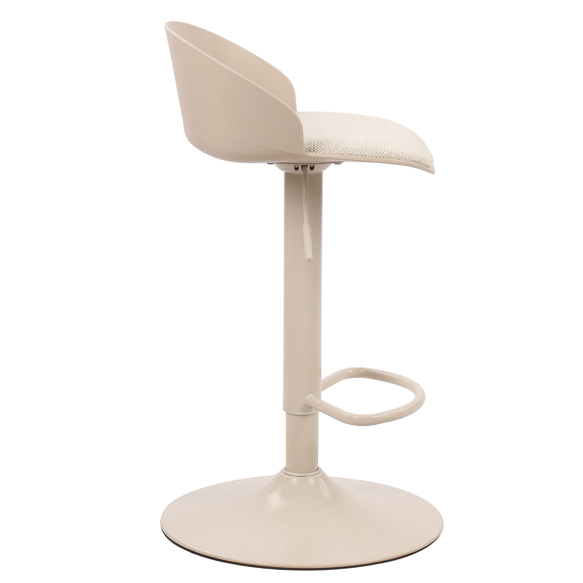 Mabel Adjustable Air-Lift Stool, Set of 2 – Beige – 4