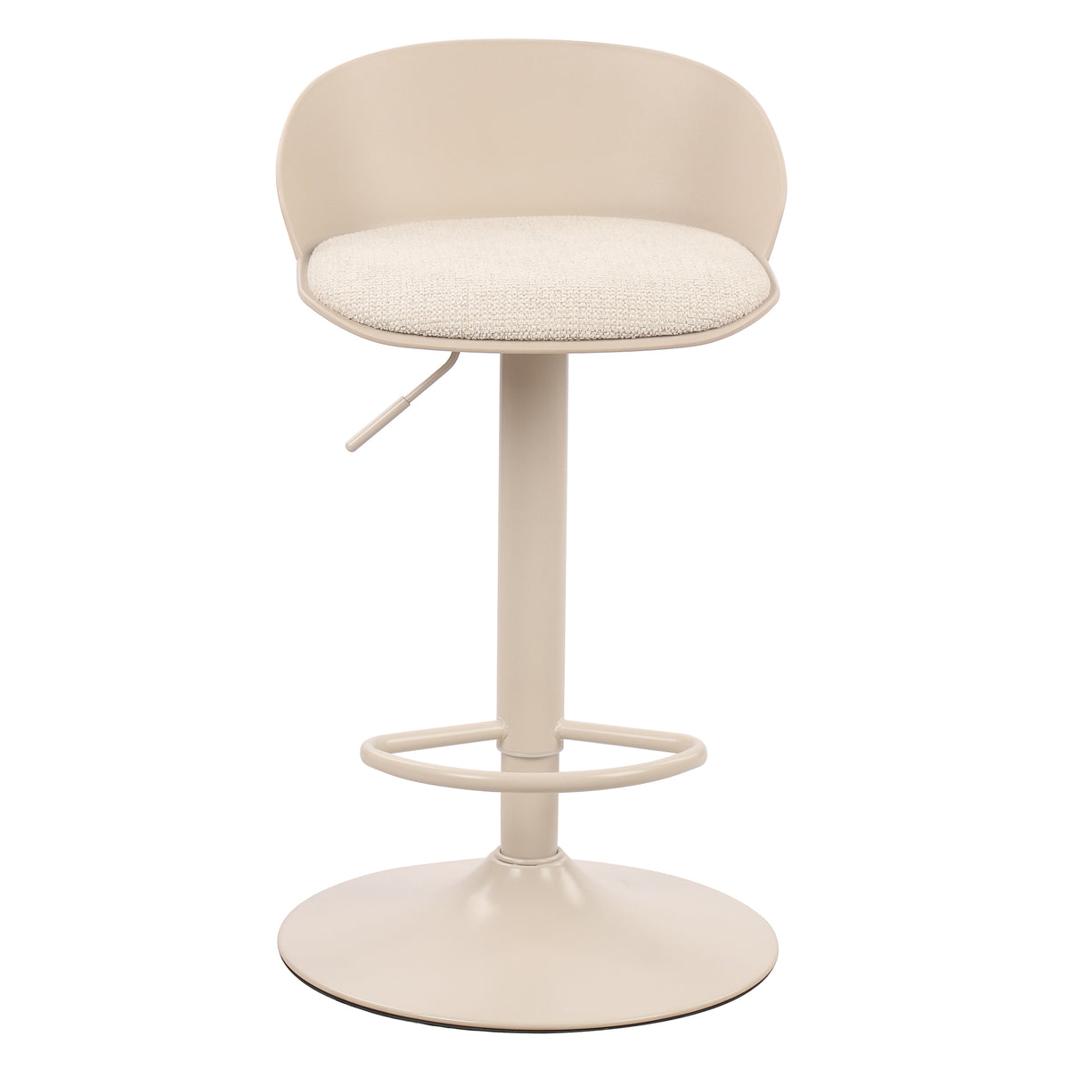 Mabel Adjustable Air-Lift Stool, Set of 2 – Beige – 5