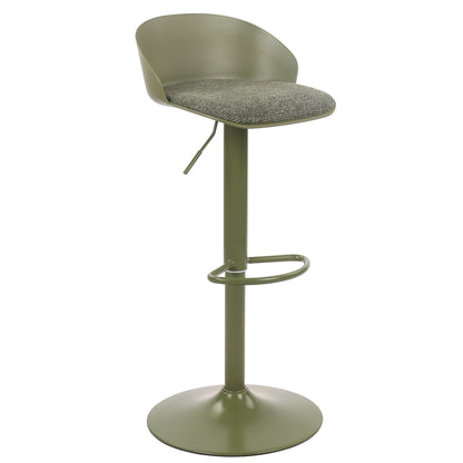 Mabel Adjustable Air-Lift Stool, Set of 2 – Green – 3