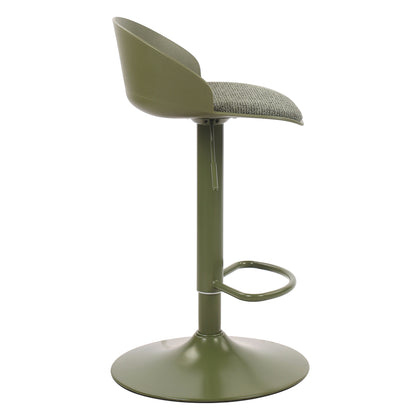 Mabel Adjustable Air-Lift Stool, Set of 2 – Green – 4