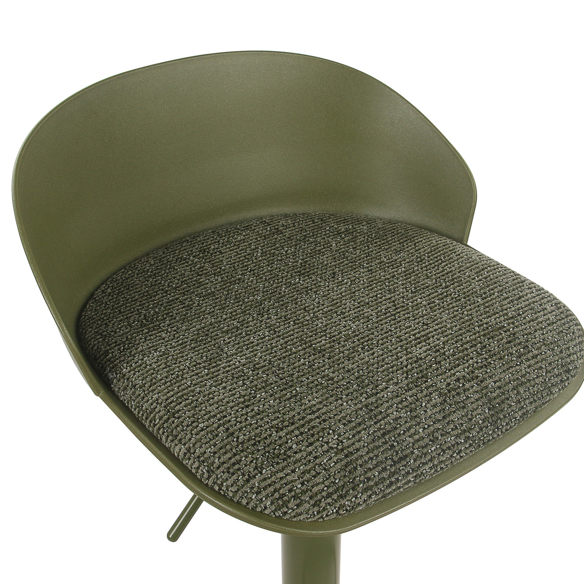 Mabel Adjustable Air-Lift Stool, Set of 2 – Green – 6