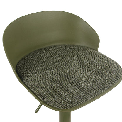 Mabel Adjustable Air-Lift Stool, Set of 2 – Green – 6