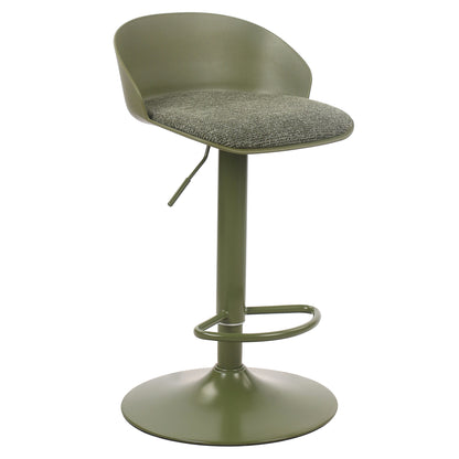 Mabel Adjustable Air-Lift Stool, Set of 2 – Green – 1