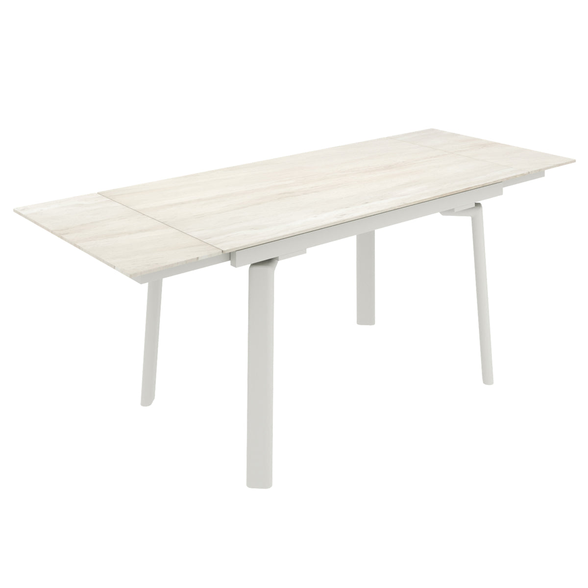 Bellaro and Freya 5pc Dining Set in Travertine/Toffee-Natural