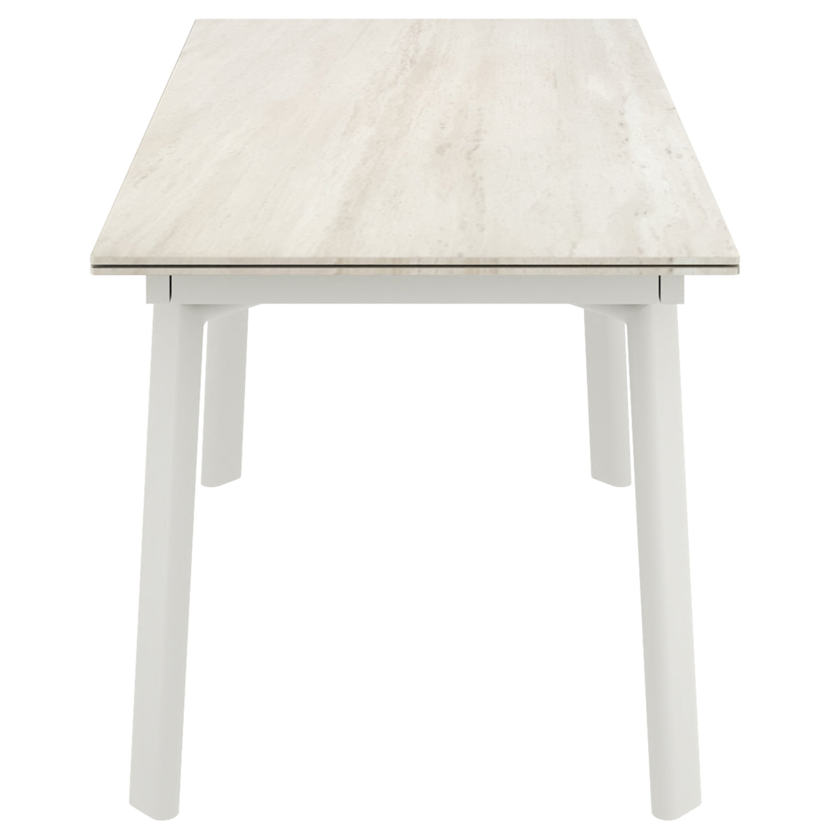 Bellaro and Freya 5pc Dining Set in Travertine/Toffee-Natural