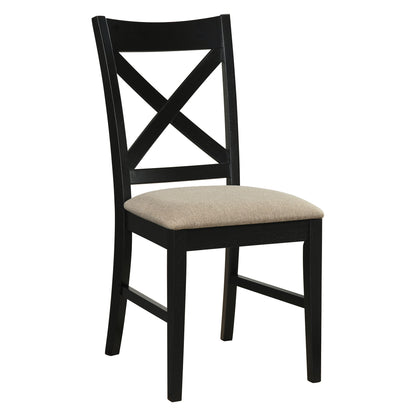 Lance 7pc Dining Set – Black – 7