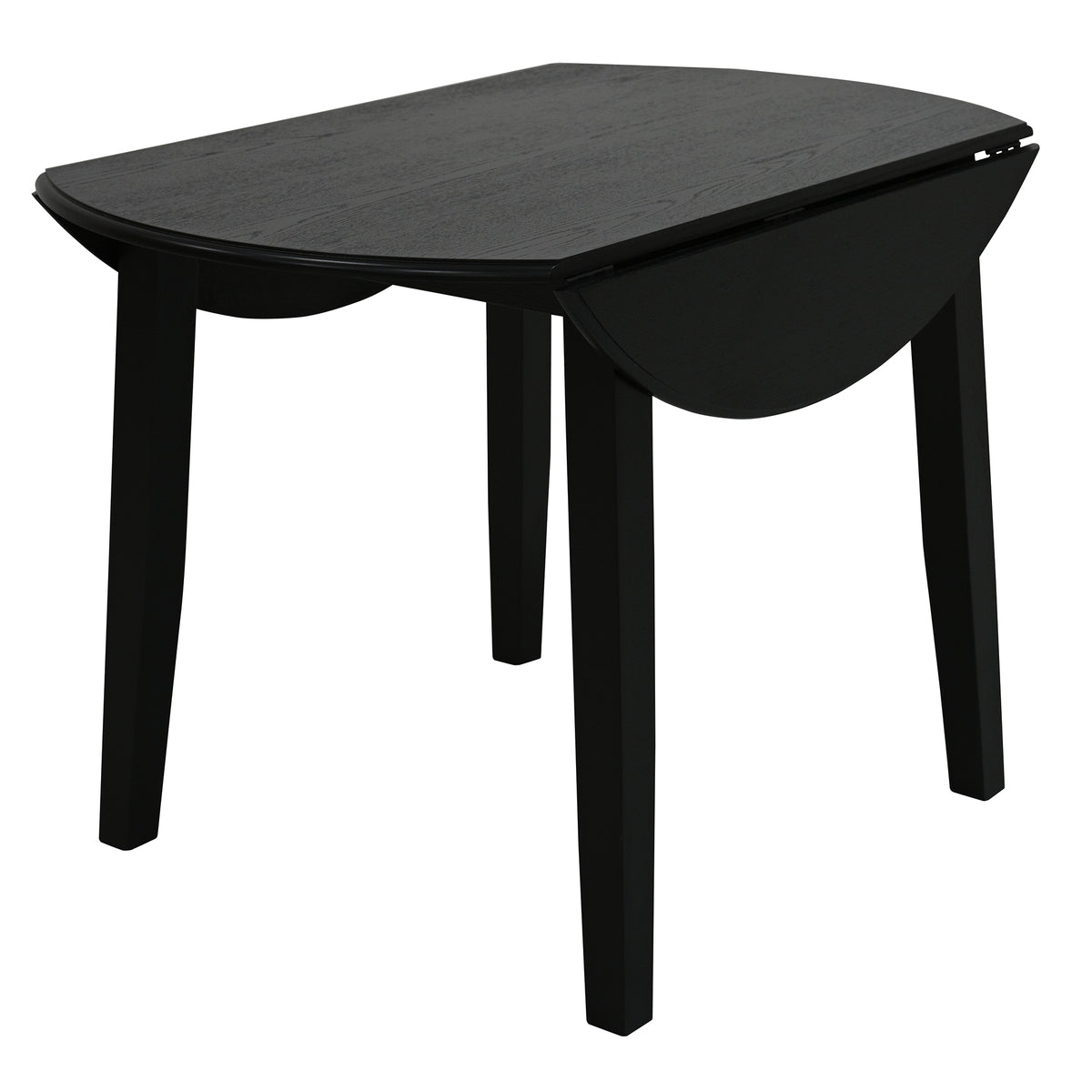 Conrad 3pc Dining Set – Black Table and Black Chairs – 3