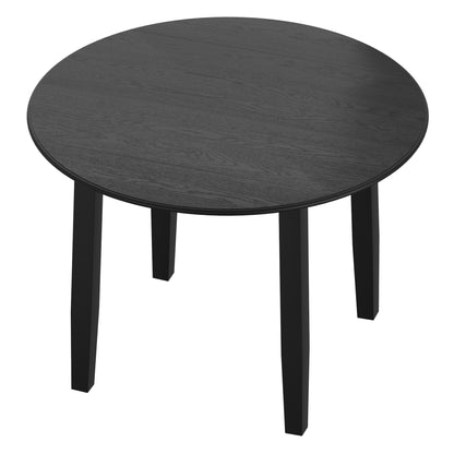Conrad 3pc Dining Set – Black Table and Black Chairs – 4