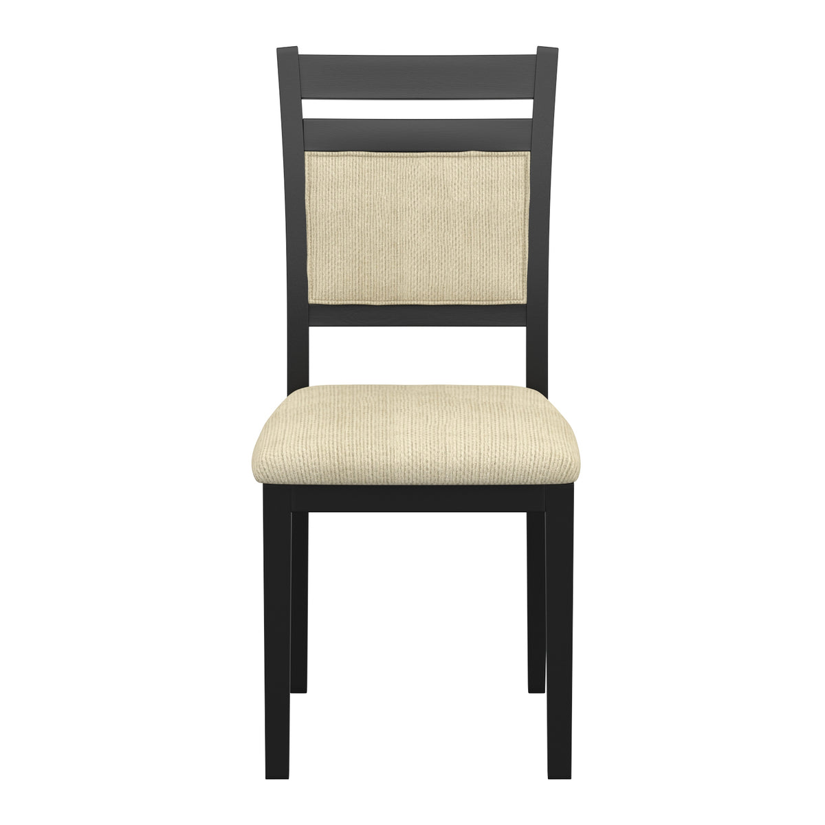 Conrad 3pc Dining Set – Black Table and Black Chairs – 10