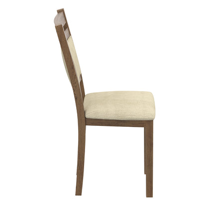 Conrad 3pc Dining Set – Walnut Table and Walnut Chairs – 9