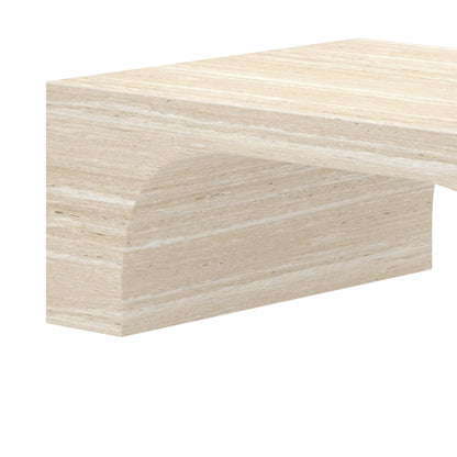 Atticus Rectangular Coffee Table – Travertine – 3