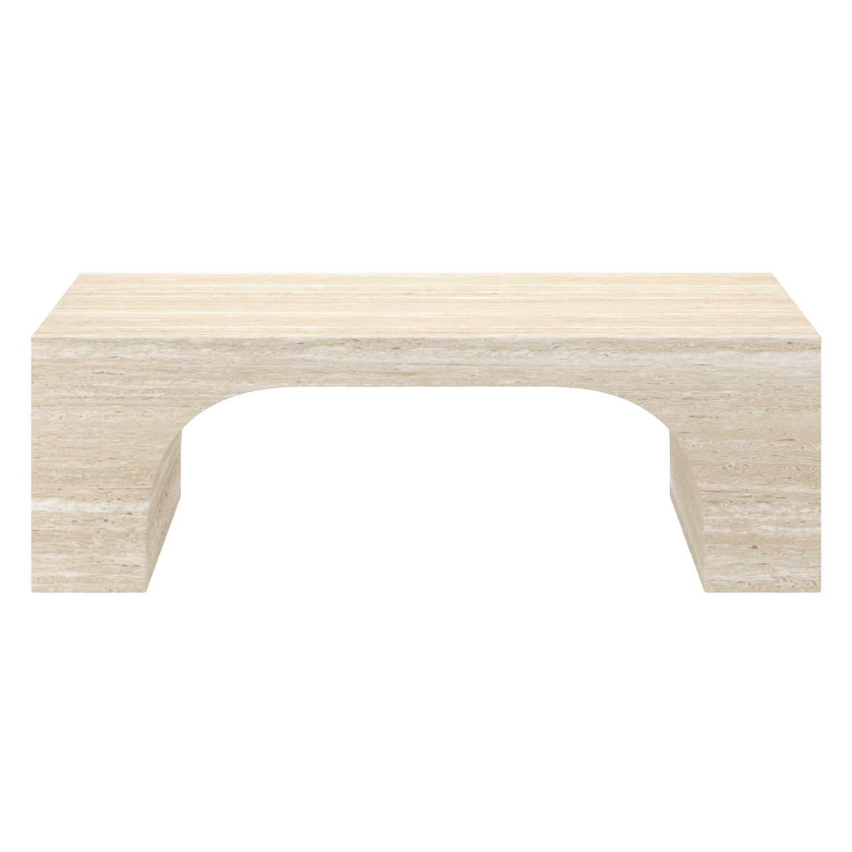 Atticus Rectangular Coffee Table – Travertine – 5