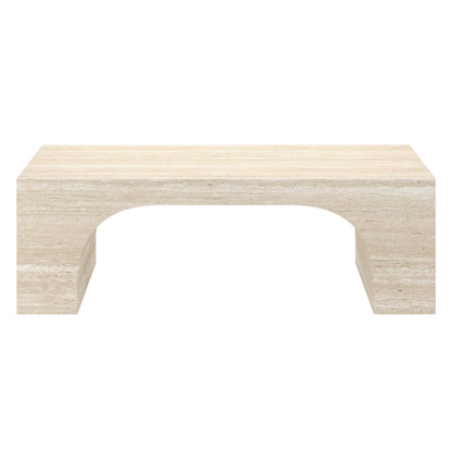 Atticus Rectangular Coffee Table – Travertine – 5