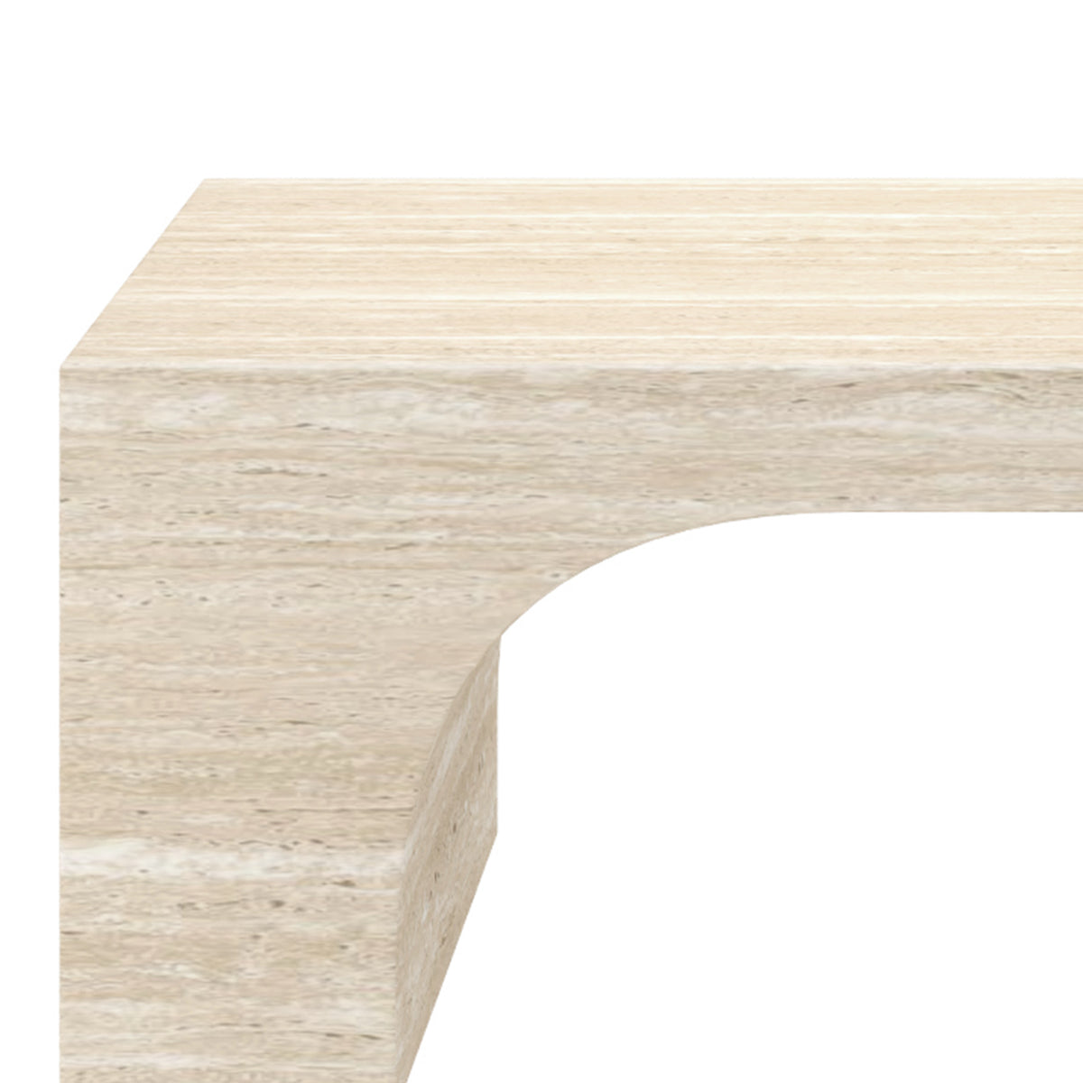 Atticus Rectangular Coffee Table – Travertine – 7