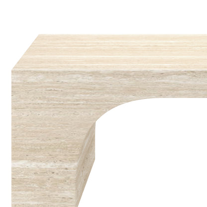 Atticus Rectangular Coffee Table – Travertine – 7