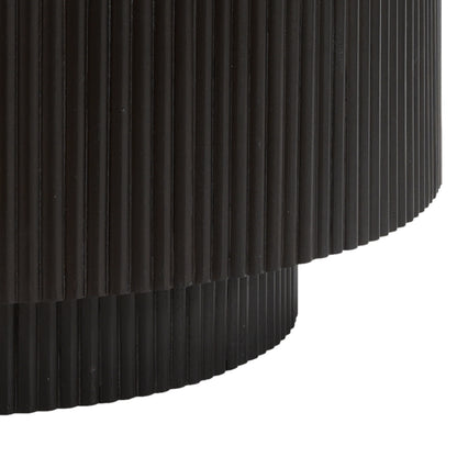 Reyna Round Coffee Table with Storage – Black and White – 7