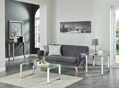 Zevon Coffee Table in Silver