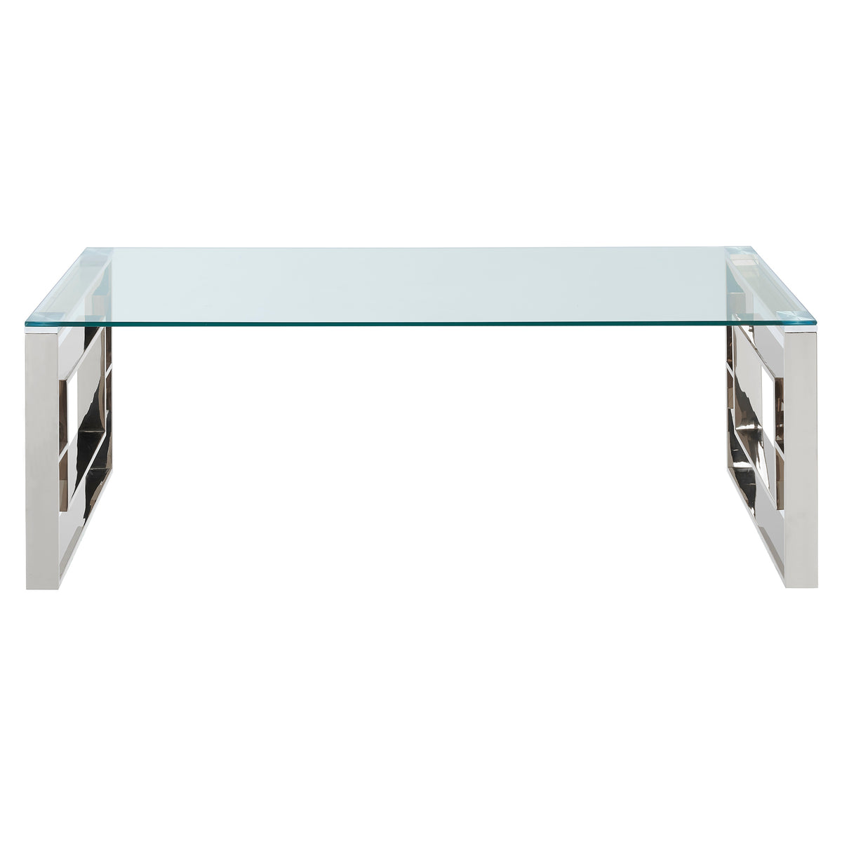 Eros Rectangular Coffee Table – Silver – 3