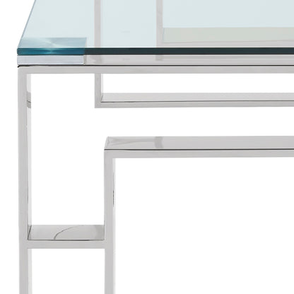 Eros Rectangular Coffee Table – Silver – 7