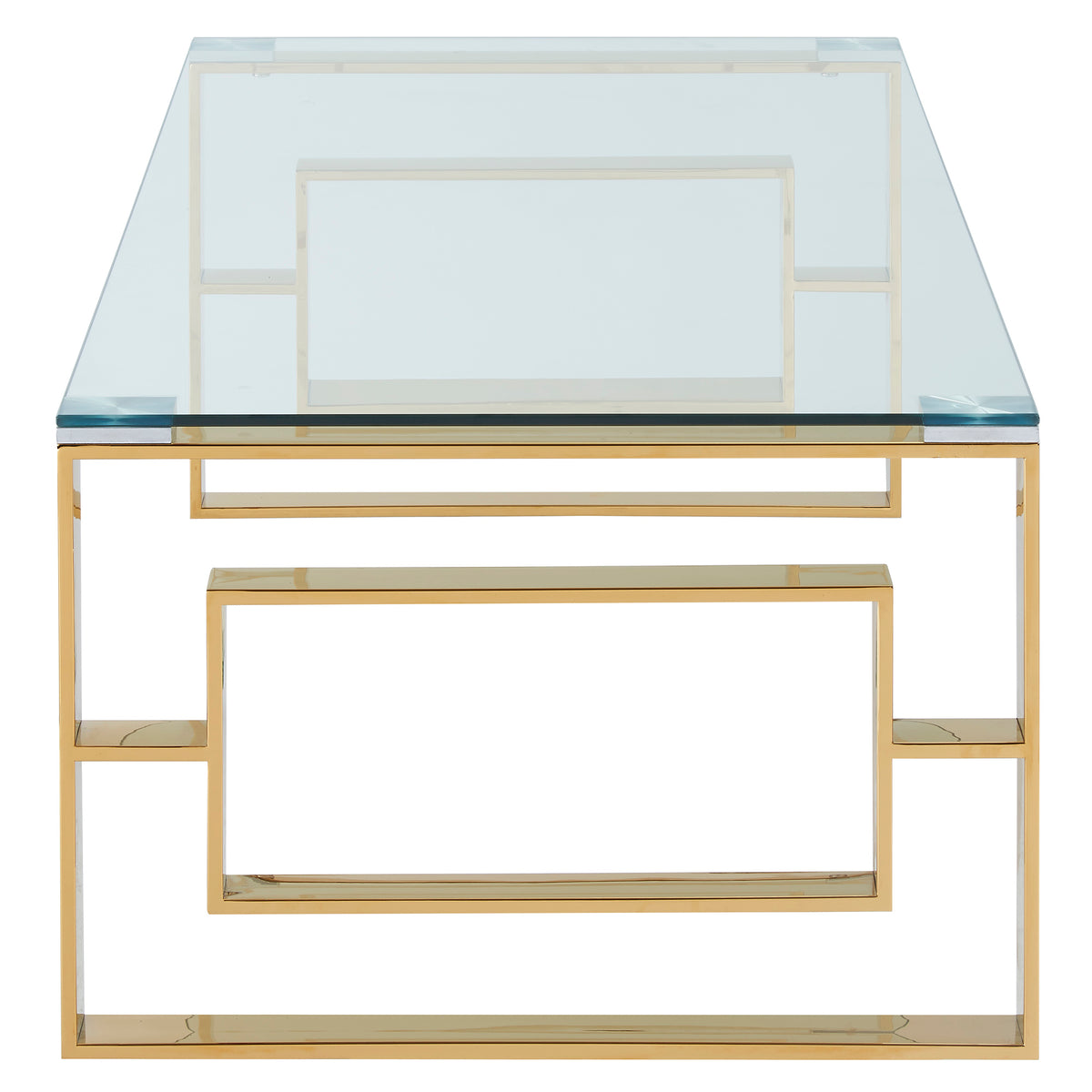 Eros Rectangular Coffee Table – Gold – 4