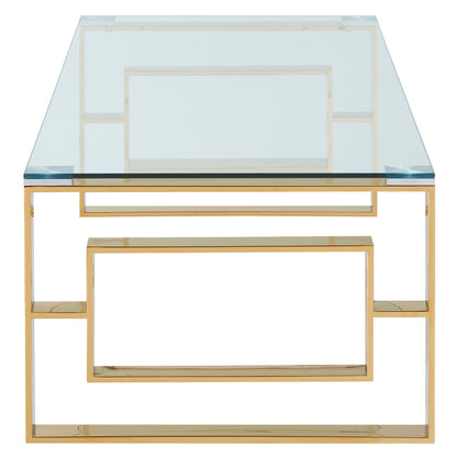 Eros Rectangular Coffee Table – Gold – 4