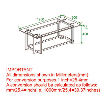 Florina Coffee Table – Rectangle – 8