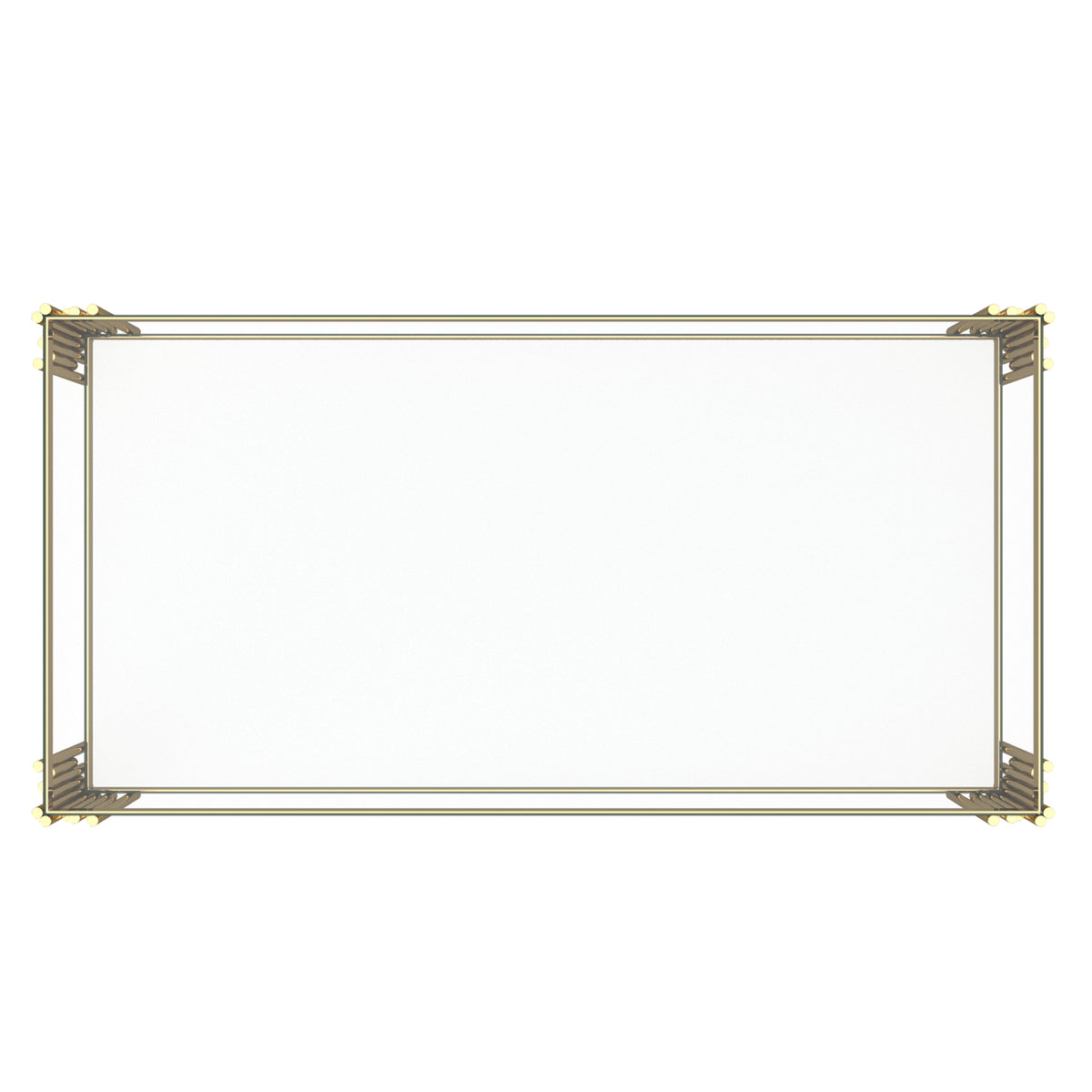 Estrel Rectangular Coffee Table – Gold – 5