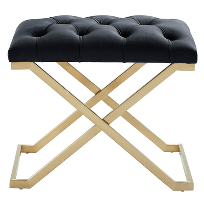 Rada Bench – Black and Brushed Gold – 3