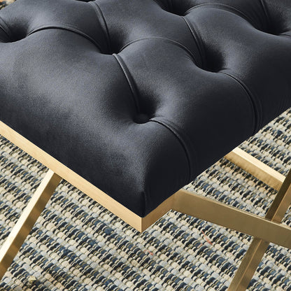 Rada Bench – Black and Brushed Gold – 5